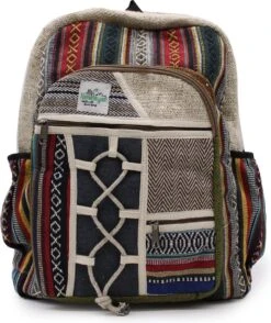 Grote Hennep Rugzak - Rugtas - Touw- En Zakkenstijl - 45x30x10cm -Schoolbenodigdheden 1008x1200 4