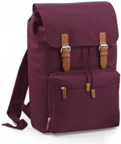 Bagbase Vintage Laptop Rugzak 18 Liter - Burgundy