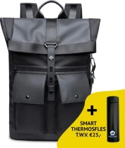 Bange Rugzak - 15,6 Inch Laptop Vak - Multifunctioneel - Comfort - Incl. Smart Thermosfles