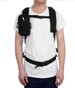 Merkloos Nylon Heuptas Waterdicht - Outdoor - Anti-Diefstal - Zwart - Met Survival Card - 34x25,2 Cm -Schoolbenodigdheden 1017x1200 5