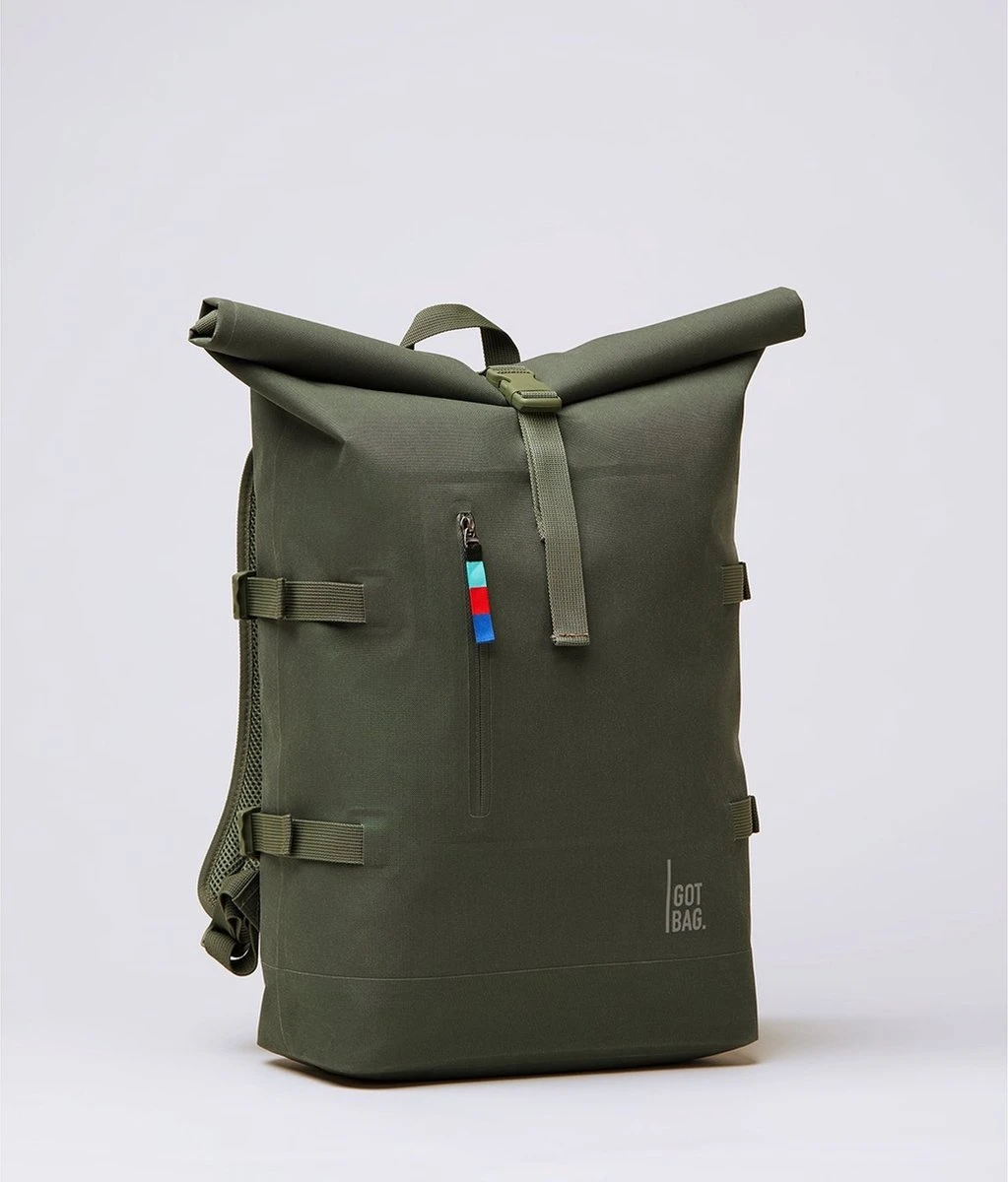 GOT BAG Laptop Rugzak / Rugtas / Laptoptas / Werktas - Rolltop - Groen - 15 Inch 10 GOT BAG Laptop Rugzak / Rugtas / Laptoptas / Werktas - Rolltop - Groen - 15 Inch - Afbeelding 10