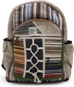 Grote Hennep Rugzak - Rugtas - Touw- En Zakkenstijl - 45x30x10cm