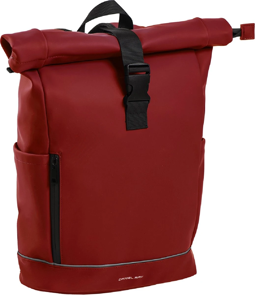 Daniel Ray Highlands Rolltop Laptop Rugzak Waterproof - 15,6 Inch - Rood 1 Daniel Ray Highlands Rolltop Laptop Rugzak Waterproof - 15,6 Inch - Rood