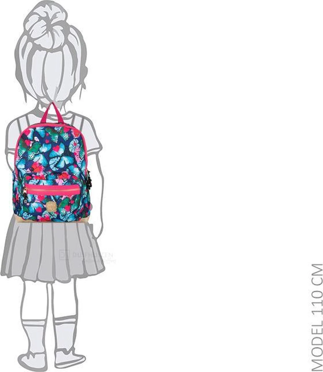 Pick & Pack Prachtige Vlinder - Rugzak - Donkerblauw - Maat M 3 Pick & Pack Prachtige Vlinder - Rugzak - Donkerblauw - Maat M - Afbeelding 3