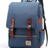 Veran Rugtas - Rugzak - 25 Liter - 15,6" Laptopvak - Boekentas - Vintage - Laptop - School - Boekentas - Blauw