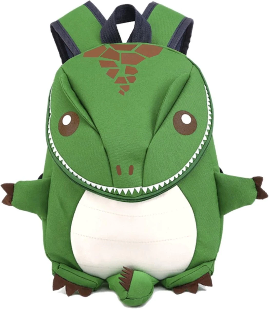 Kleine Dino Rugzak Groen Monster Draak Tas - Rugtas Schooltas Rugtasje Dinosaurus T-rex 1 Kleine Dino Rugzak Groen Monster Draak Tas - Rugtas Schooltas Rugtasje Dinosaurus T-rex