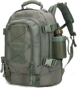 Rugzak 60 Liter - Backpack – Waterdicht - Militaire - Ademend – Licht Groen - Reizen – Geschikt Voor Heren, Dames, Jongens En Meisjes