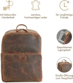DONBOLSO Rugzak Tokio I Premium Lederen Dagrugzak Voor Mannen En Vrouwen Met Laptopvak I Ideale Lederen Rugzak Voor Op Reis, Kantoor, Universiteit I Handgemaakte Laptoptas I Vintage Bruin 8 DONBOLSO Rugzak Tokio I Premium Lederen Dagrugzak Voor Mannen En Vrouwen Met Laptopvak I Ideale Lederen Rugzak Voor Op Reis, Kantoor, Universiteit I Handgemaakte Laptoptas I Vintage Bruin -Schoolbenodigdheden 1055x1200 1