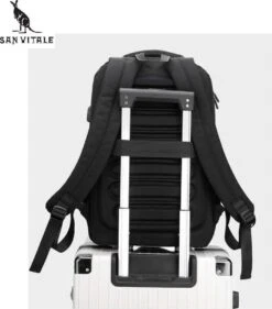 San Vitale® - Rugzak 2.0 Met USB Poort - Schooltas - 16 Inch Laptop Rugtas - Dames/Heren - 30L - Waterafstotend - Grijs 18 San Vitale® - Rugzak 2.0 Met USB Poort - Schooltas - 16 Inch Laptop Rugtas - Dames/Heren - 30L - Waterafstotend - Grijs -Schoolbenodigdheden 1056x1200
