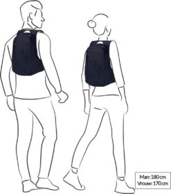 Jack Wolfskin Ancona - Rugzak - Dames 14 Liter - Zwart -Schoolbenodigdheden 1061x1200