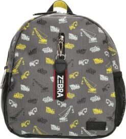 Zebra Rugzak Boys Grey - Construction Rugtas + Dino Ei -Schoolbenodigdheden 1093x1200 1