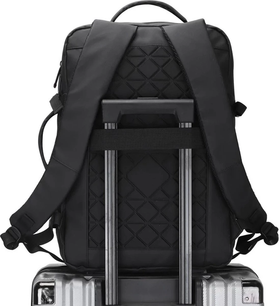 Merkloos Zakelijke Multifunctionele Rugzak/Schouder Tas - 17.5 Inch Laptop Vak - USB Poort - Voor Werk,School,Reizen - Waterdichte Tas Voor Heren/Dames - Backpack - Zwart Extra Vakken 4 Merkloos Zakelijke Multifunctionele Rugzak/Schouder Tas - 17.5 Inch Laptop Vak - USB Poort - Voor Werk,School,Reizen - Waterdichte Tas Voor Heren/Dames - Backpack - Zwart Extra Vakken - Afbeelding 4