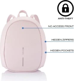 XD Design Elle Fashion Dames Anti-Diefstal Rugzak 6.5 Liter - Roze -Schoolbenodigdheden 1097x1200 4