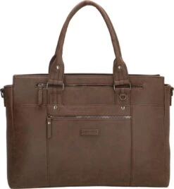 Enrico Benetti Nikki 66518 Laptoptas Met 14" Laptopvak En Tabletvak - Bruin