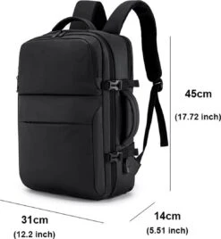 Merkloos Zakelijke Multifunctionele Rugzak/Schouder Tas - 17.5 Inch Laptop Vak - USB Poort - Voor Werk,School,Reizen - Waterdichte Tas Voor Heren/Dames - Backpack - Zwart Extra Vakken 11 Merkloos Zakelijke Multifunctionele Rugzak/Schouder Tas - 17.5 Inch Laptop Vak - USB Poort - Voor Werk,School,Reizen - Waterdichte Tas Voor Heren/Dames - Backpack - Zwart Extra Vakken -Schoolbenodigdheden 1107x1200 3
