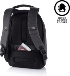 XD Design Bobby Hero Small - Anti-Diefstal Rugzak 11.5 Liter - Zwart -Schoolbenodigdheden 1115x1200