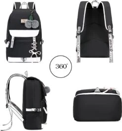 Ekuizai Hippe Meiden Schooltas / Rugzak Roze -Schoolbenodigdheden 1124x1200 4