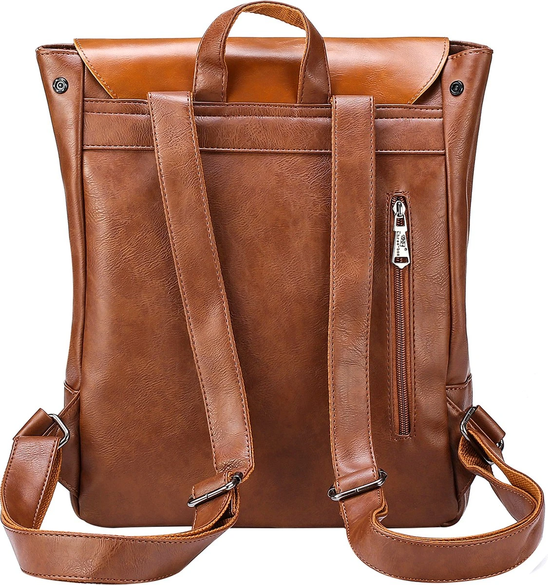 Behave Rugzak - Rugtas - Backpack - Laptoptas - Schooltas - 15 L - 15 Inch Laptop Tas - Bruin 2 Behave Rugzak - Rugtas - Backpack - Laptoptas - Schooltas - 15 L - 15 Inch Laptop Tas - Bruin - Afbeelding 2