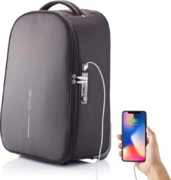 XD Design Bobby Back Trolley - Anti-Diefstal Rugzak Trolley 21.5 Liter - Zwart -Schoolbenodigdheden 1142x1200