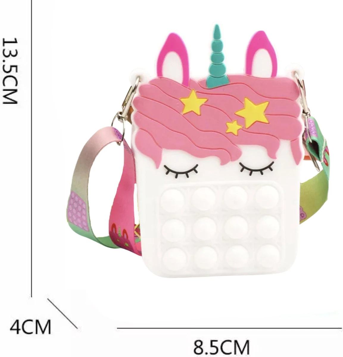 Pop It Tasje + Schooltas Meisje - Fidget Toys - Kinderrugzak - Rugtas Meisje - Roze - 40 X 27 X 15 Cm 2 Pop It Tasje + Schooltas Meisje - Fidget Toys - Kinderrugzak - Rugtas Meisje - Roze - 40 X 27 X 15 Cm - Afbeelding 2