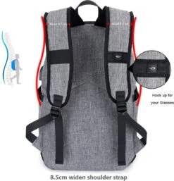 IGOODS - USB Computer Rugtas Met Lader - Waterdicht - Met Sleutelcode - 15,6 Inch - Grijs -Schoolbenodigdheden 1155x1200 7