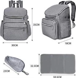 Rugtas Zeer Stevig, De Rugtas Is Geïsoleerd GESCHIKT VOOR Luiers, Babyflessen, Cosmeticadoeken, Vochtige Doeken, Kleding, Handdoeken, Hoeden, Kleine Schoenen, Sokken, En Veel Meer -Schoolbenodigdheden 1164x1200 5