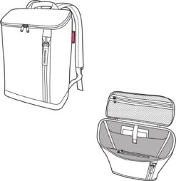 Reisenthel Overnighter-Backpack Rugzak M - 13L Twist Silver Grijs 9 Reisenthel Overnighter-Backpack Rugzak M - 13L Twist Silver Grijs -Schoolbenodigdheden 1168x1200