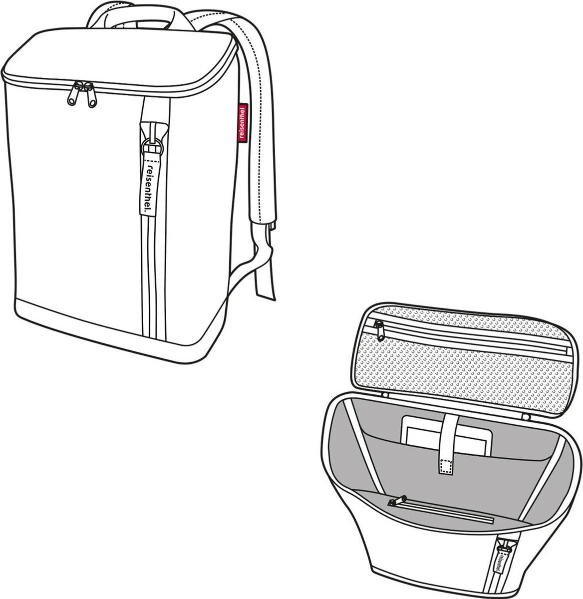 Reisenthel Overnighter-Backpack Rugzak M - 13L Twist Silver Grijs 5 Reisenthel Overnighter-Backpack Rugzak M - 13L Twist Silver Grijs - Afbeelding 5