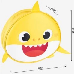 3D-Kinderrugzak Baby Shark Geel (30 X 28 X 9 Cm) -Schoolbenodigdheden 1193x1200 4