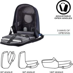 XD Design Bobby Hero Small - Anti-Diefstal Rugzak 11.5 Liter -Navy 31 XD Design Bobby Hero Small - Anti-Diefstal Rugzak 11.5 Liter -Navy -Schoolbenodigdheden 1197x1200