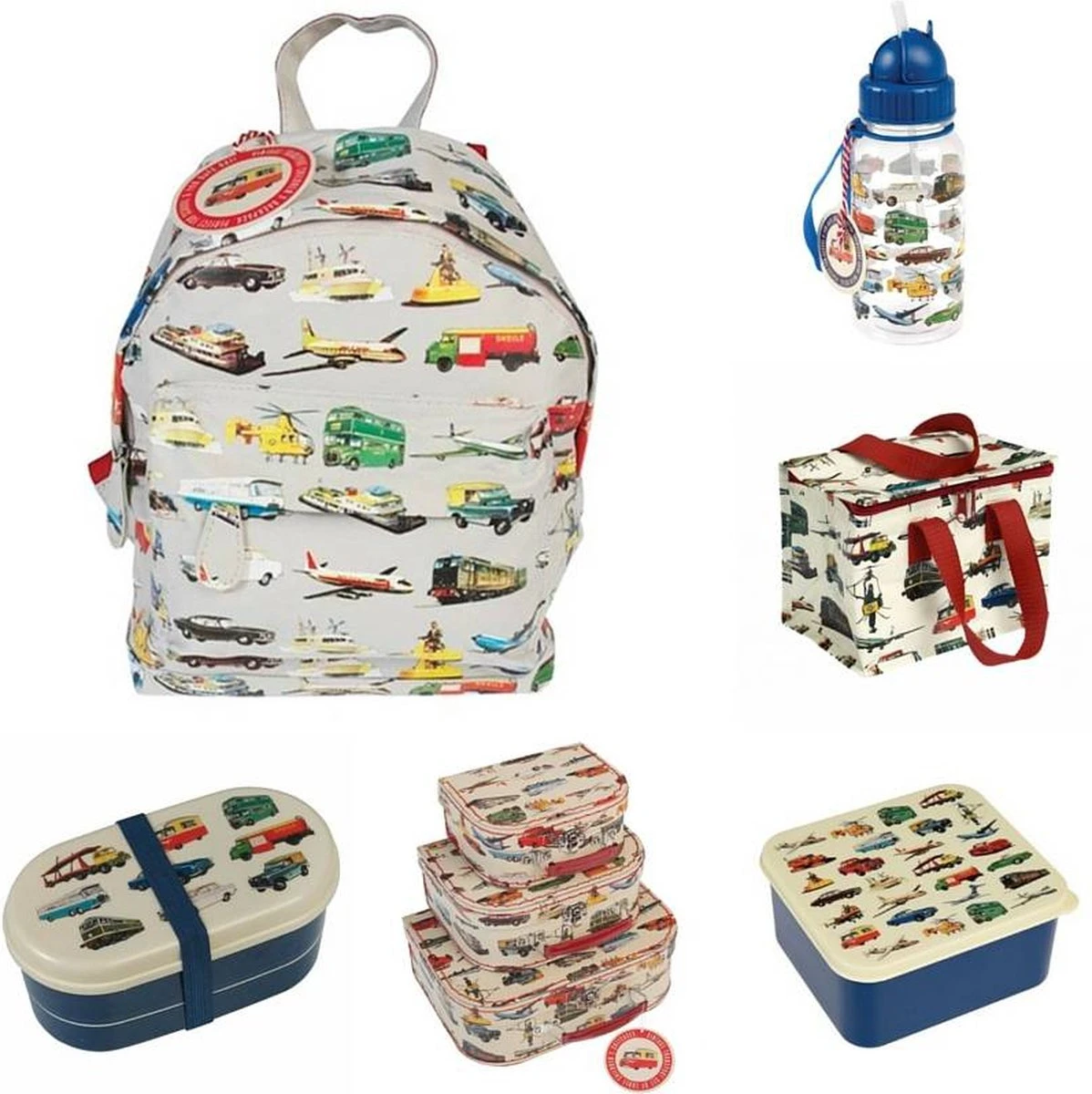 Rex London Mini Kinderrugzak 10 Liter - Vintage Voertuigen 5 Rex London Mini Kinderrugzak 10 Liter - Vintage Voertuigen - Afbeelding 5