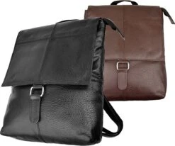 Fana Bags Leren Rugtas Zwart - Dames Rugzak Leer - Leren Rugtas & Schoudertas - Rugtas Leer Dames - Stadsrugzak -Schoolbenodigdheden 1200x1002