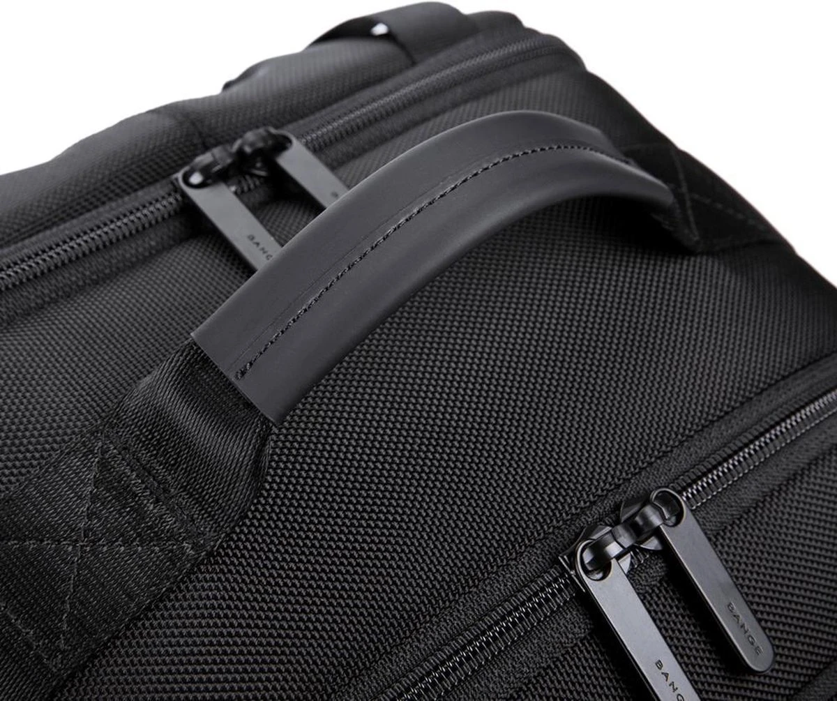 Bange Rugtas - 15,6 Inch - Laptop Rugzak - Waterafstotend - Zwart - Incl. Smart Thermosfles 6 Bange Rugtas - 15,6 Inch - Laptop Rugzak - Waterafstotend - Zwart - Incl. Smart Thermosfles - Afbeelding 6