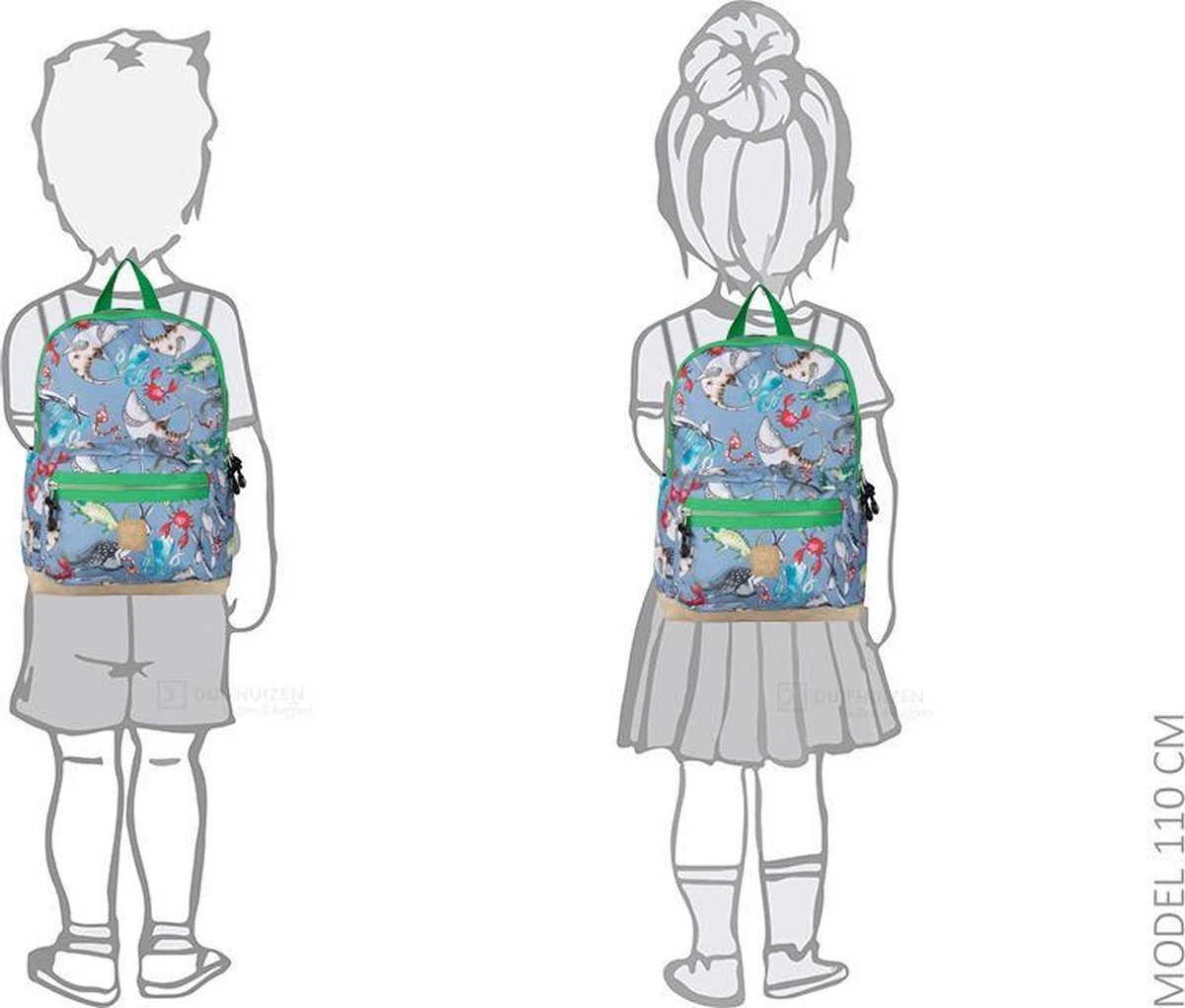 Pick & Pack Mix Animal Kinderrugzak M Cloud Grey 2 Pick & Pack Mix Animal Kinderrugzak M Cloud Grey - Afbeelding 2