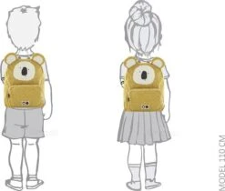 Trixie Kinderrugzak / Rugtas / Schooltas - Backpack - 3 Liter - Katoen - Geel -Schoolbenodigdheden 1200x1021 4