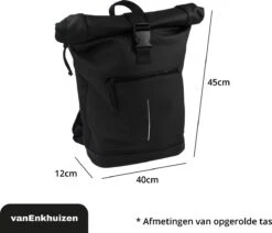 Rugzak Jongens - Rugzak Met Laptopvak 15,6 Inch - 20 Liter - Waterafstotend En Thermo Materiaal - Zwart -Schoolbenodigdheden 1200x1029