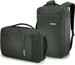 Thule Paramount Convertible - Laptoptas Rugzak 15 Inch - Racing Green -Schoolbenodigdheden 1200x1037