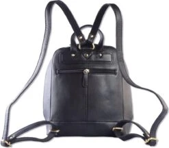 WILD WOODS Leren Dames Rugtas M - Casual Rugzak - Nappa Leer - Zwart 7 WILD WOODS Leren Dames Rugtas M - Casual Rugzak - Nappa Leer - Zwart -Schoolbenodigdheden 1200x1050 4