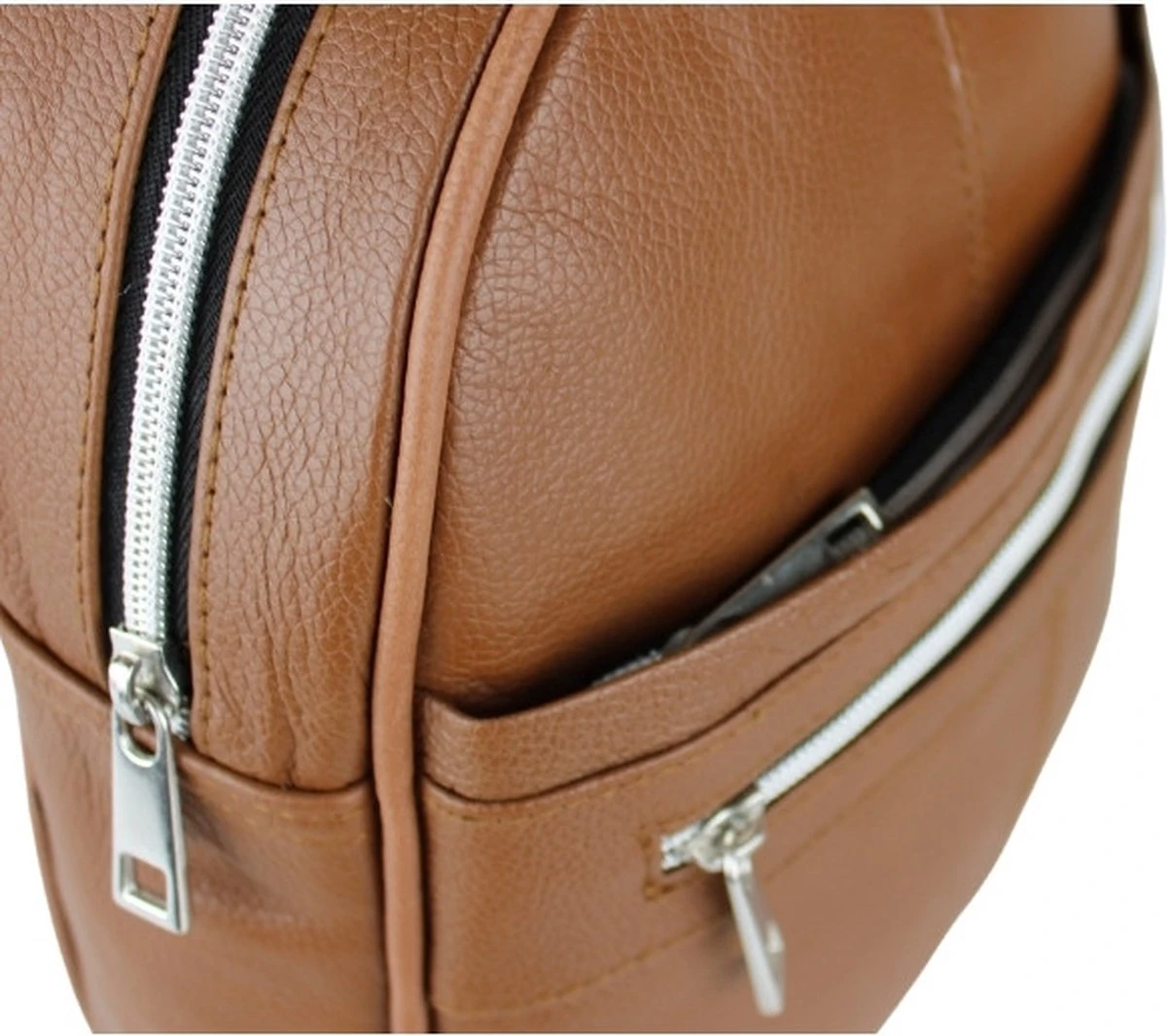 Fana Bags - Dames Rugtas Leer Cognac - Leren Rugtas Dames - Kleine Leren Rugzak Dames - Stijlvolle Rugzak Dames 4 Fana Bags - Dames Rugtas Leer Cognac - Leren Rugtas Dames - Kleine Leren Rugzak Dames - Stijlvolle Rugzak Dames - Afbeelding 4