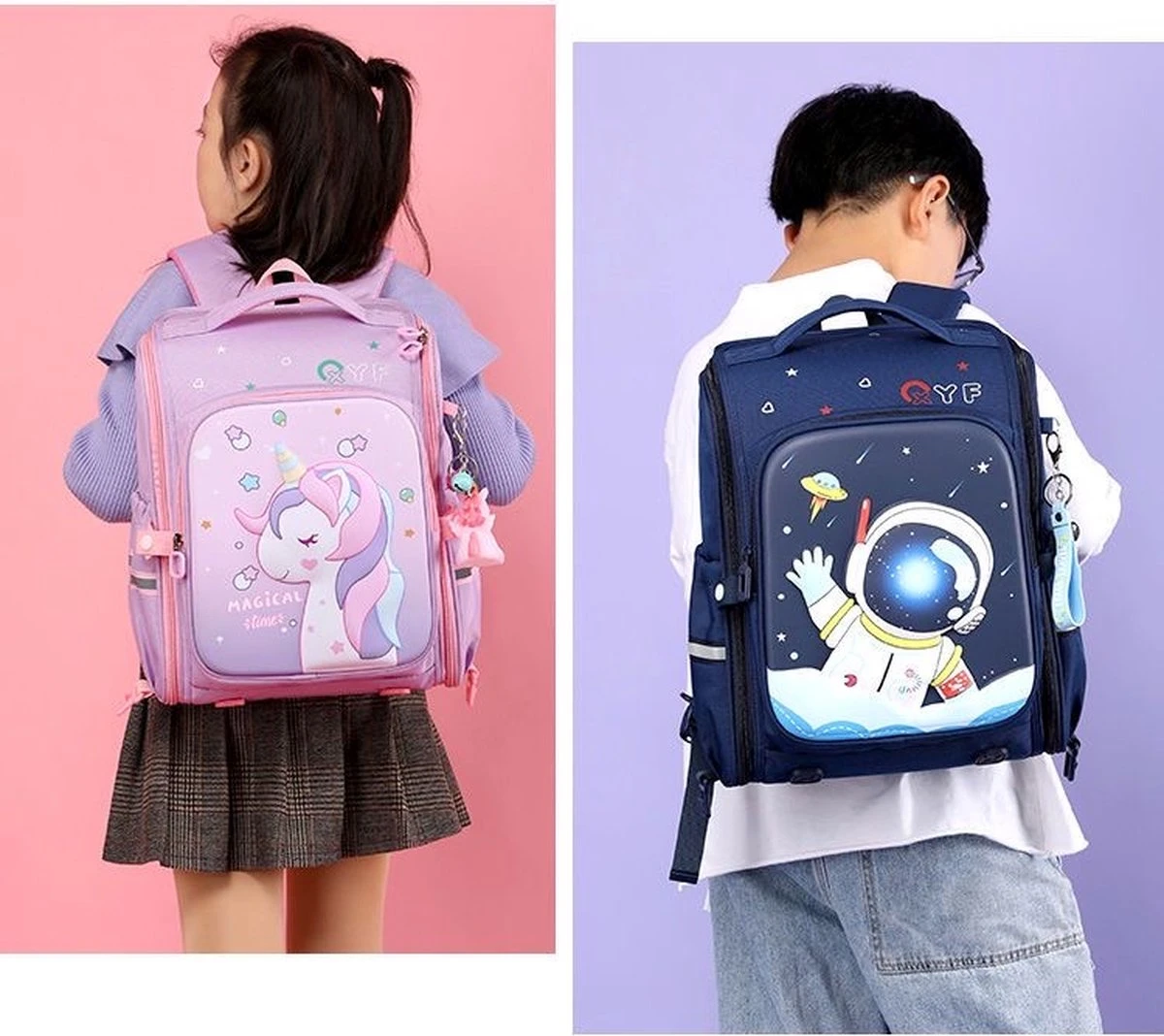 Kinder Rugzak - Rugtas Voor Meisjes - Kleuter - Peuter - Schooltas Basisschool - Eenhoorn Roze 6 Kinder Rugzak - Rugtas Voor Meisjes - Kleuter - Peuter - Schooltas Basisschool - Eenhoorn Roze - Afbeelding 6