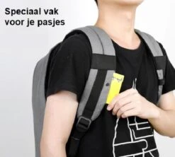 Tigernu Protector - Laptop Rugzak 15,6 Inch - Anti Diefstal Rugzak - 22l - Waterafstotend - Grijs -Schoolbenodigdheden 1200x1077 4