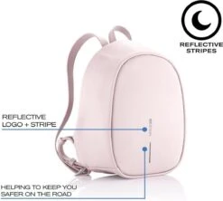 XD Design Elle Fashion Dames Anti-Diefstal Rugzak 6.5 Liter - Roze -Schoolbenodigdheden 1200x1079 2