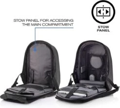 XD Design Bobby Hero XL - Anti-Diefstal Rugzak 21.5 Liter - Zwart -Schoolbenodigdheden 1200x1082 1