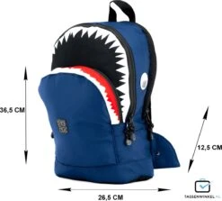 Pick & Pack Haaienvorm - Rugzak - Donkerblauw - Maat M -Schoolbenodigdheden 1200x1085