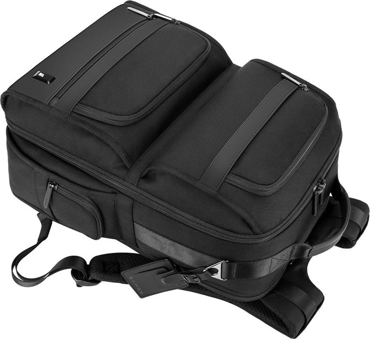 Bange Rugtas - 15,6 Inch - Laptop Rugzak - Waterafstotend - Zwart - Incl. Smart Thermosfles 4 Bange Rugtas - 15,6 Inch - Laptop Rugzak - Waterafstotend - Zwart - Incl. Smart Thermosfles - Afbeelding 4