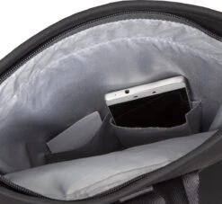 New Rebels® Tim - Rugtas - Grijs/Zwart - Waterafstotend - Roll-top - 13121087 - 27x8x33cm - Rugzak / Backpack -Schoolbenodigdheden 1200x1101 1