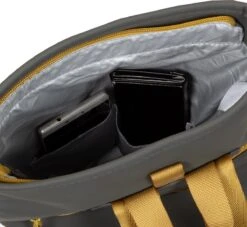 New Rebels® Tim - Rugtas - Grijs/Geel - Waterbestendig - Roll-top - 1312108 - 27x8x33cm - Rugzak / Backpack -Schoolbenodigdheden 1200x1101 2