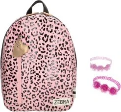 Zebra Rugzak Pink Panter Rugtas (m) + Armbandje