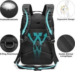 IBright 45L Militaire Rugzak | Tactische Rugzak | Oxford Stof | Waterdicht | Zwart -Schoolbenodigdheden 1200x1137 1