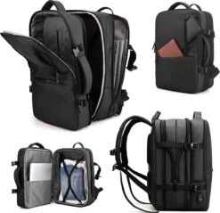 Merkloos Zakelijke Multifunctionele Rugzak/Schouder - Uitbreidbaar- Extra Ruimte -17 Inch Laptop Vak - USB Poort - Voor Werk,School,Reizen - Waterdichte Tas Voor Heren/Dames - Backpack - Zwart 20 Merkloos Zakelijke Multifunctionele Rugzak/Schouder - Uitbreidbaar- Extra Ruimte -17 Inch Laptop Vak - USB Poort - Voor Werk,School,Reizen - Waterdichte Tas Voor Heren/Dames - Backpack - Zwart -Schoolbenodigdheden 1200x1161 1